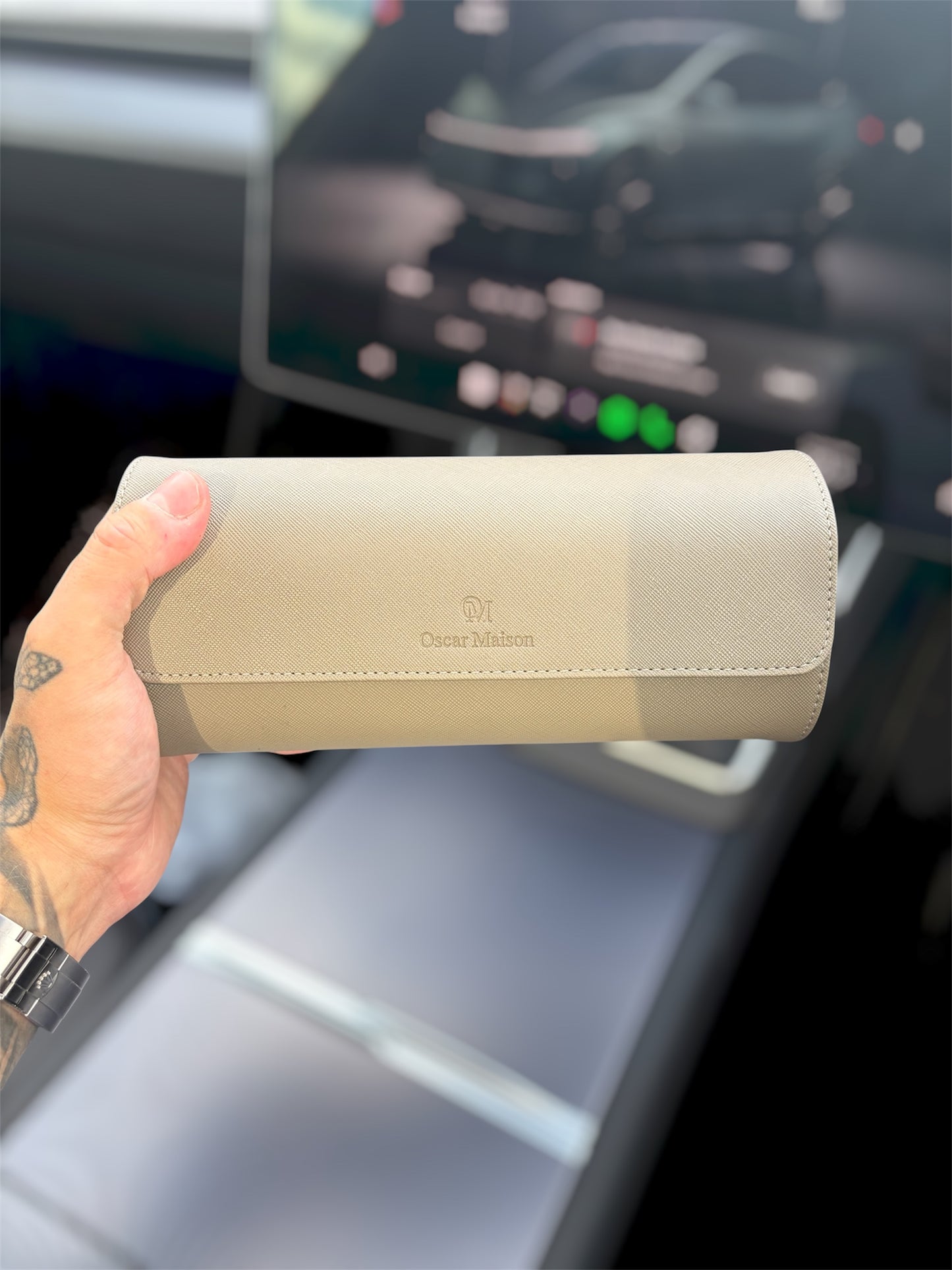 The Saffiano 3 Watch Roll