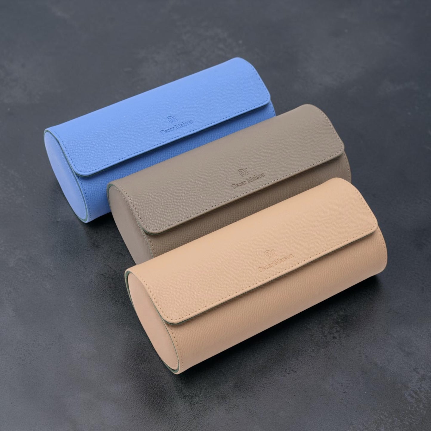 The Saffiano 3 Watch Roll