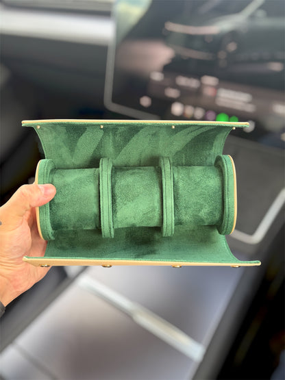 The Saffiano 3 Watch Roll