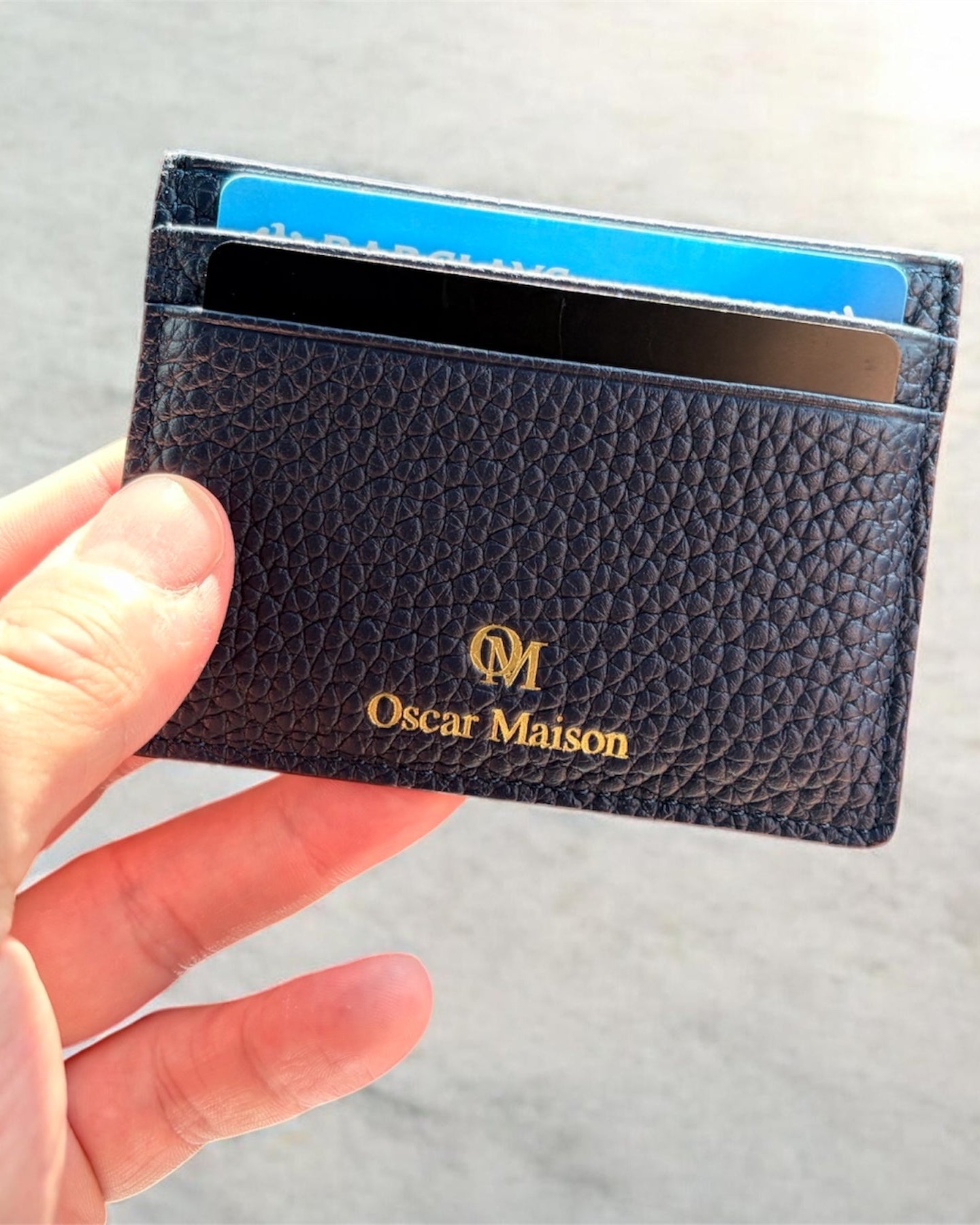 Midnight Navy Card Holder